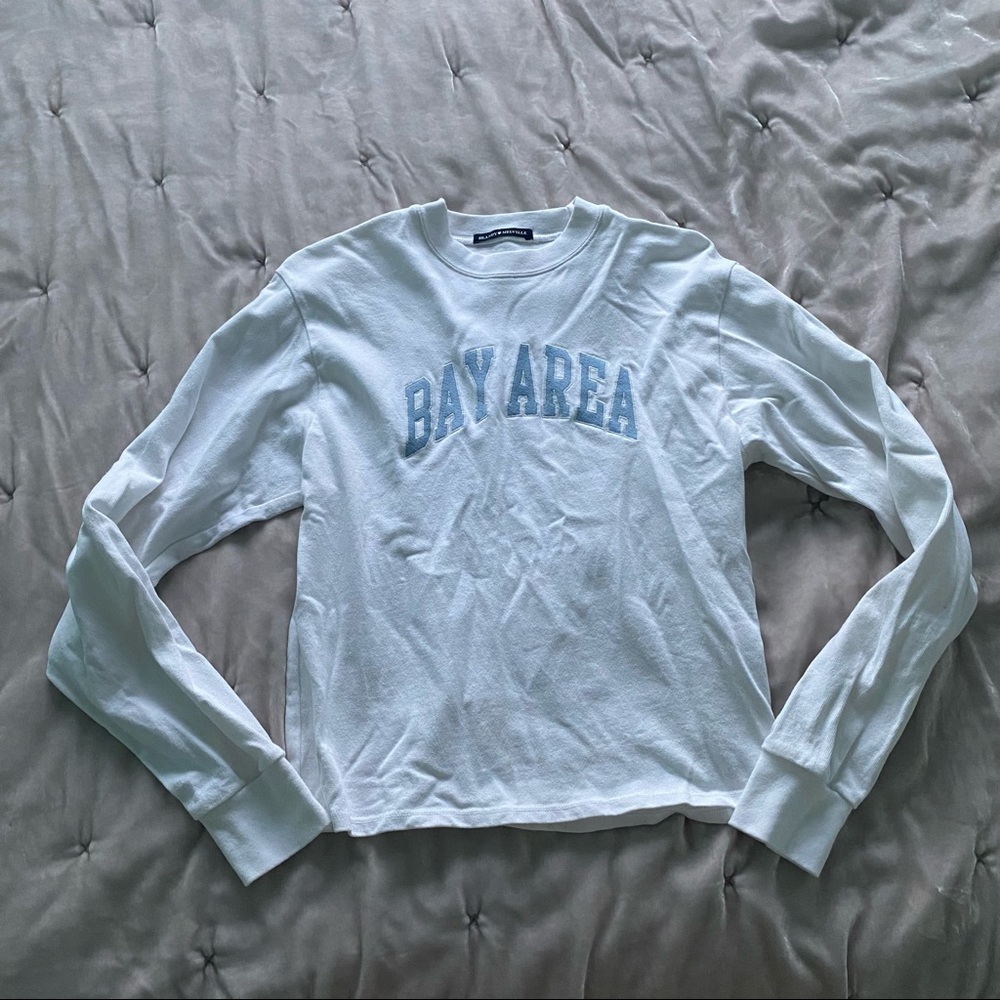 Brandy Melville White Bay Area Top